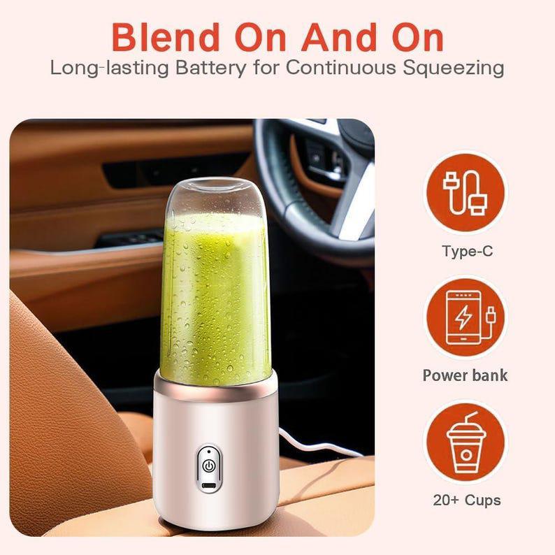 Frullatore Portatile USB per Smoothie e Frullati – Mini Blender Ricaricabile da Viaggio